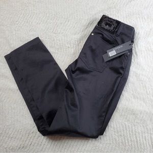 New Versace Satin Black Jean